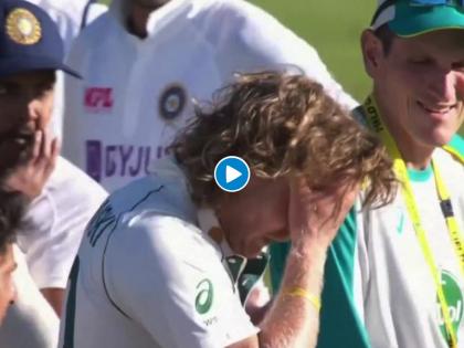 AUSA vs INDA : Fingers crossed for Will Pucovksi, who's retired hurt after this nasty blow to the helmet, Video | India vs Australia : ऑसींना आणखी एक धक्का; सलावीराच्या हेल्मेटवर आदळला चेंडू अन्... Video