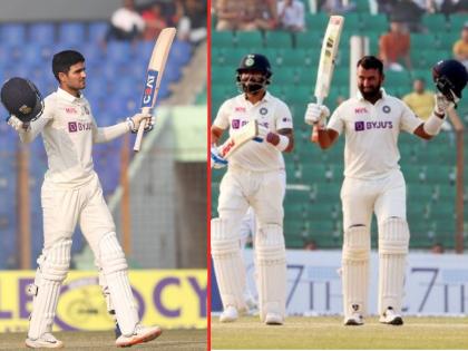 IND vs BAN, 1st Test : Stumps on Day 3: Bangladesh needs 472 runs with 10 wickets left, stars of the day are Cheteshwar Pujara, Shubman Gill & Kuldeep yadav. | IND vs BAN, 1st Test : शुभमन, चेतेश्वर यांच्या शतकाने टीम इंडियाचे विजयाच्या दिशेने पाऊल; बांगलादेश दोन दिवस टिकणे अवघड! 