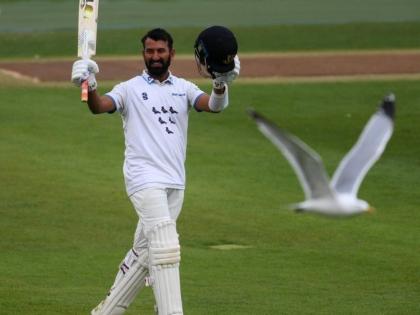 Fantastic Cheteshwar Pujara continues in County 2022, 2 hundreds and 1 double hundred from 5 innings for Sussex, Watch Video | Cheteshwar Pujara : द्विशतक, शतक अन् पुन्हा शतक!; चेतेश्वर पुजारा सूसाट सुटलाय; टीम इंडियाच्या कसोटी संघात दावा ठोकलाय, Video 