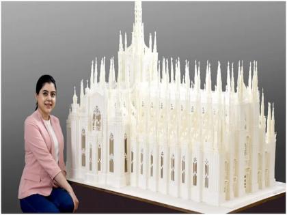 Pune Cake Artist Clinched Two World Record Titles For Biggest Icing Structure See Her Creation shared on Instagram | पुण्याच्या पुरस्कार विजेत्या आर्टिस्टचा आणखी एक रेकॉर्ड; १०० किलोचं आयसिंग स्ट्रक्चर बनवत जागतिक विक्रमाला गवसणी