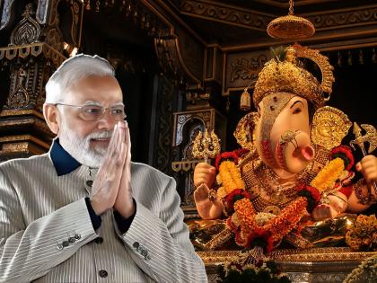 vishwaguru bane bharat apana prime minister narendra modi will resolve before Dagdusheth ganpati | "विश्वगुरू बने भारत अपना", पंतप्रधान नरेंद्र मोदी दगडूशेठच्या बाप्पापुढे संकल्प करणार