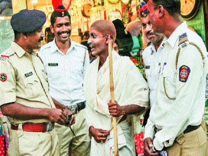 The message of drinking liquor from Gandhiji, the city will be shocking today | गांधीजींकडून दारूबंदीचा संदेश !, शहर आज चकाचक होणार