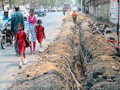 525 km of roads in Pune will be dug up for the same water supply scheme and service channels | समान पाणीपुरवठा योजना आणि सेवा वाहिन्यांसाठी पुण्यातील ५२५ किलोमीटरचे रस्ते खोदले जाणार