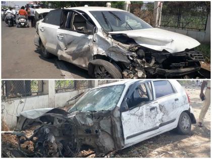 tragic accident on pune solapur highway 2 died on the spot and three others were seriously injured | पुणे-सोलापूर महामार्गावरील भीषण अपघातात दोघांचा जागीच मृत्यू तर तीन जण गंभीर