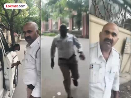 Argument between traffic police and cab driver in Pune; Abused and beaten; Video goes viral | पुण्यात वाहतूक पोलीस आणि कॅब चालक यांच्यात वाद; शिवीगाळ करत मारहाण केली; व्हिडीओ व्हायरल Argument between traffic police and cab driver in Pune; Abused and beaten; Video goes viral | पुण्यात वाहतूक पोलीस आणि कॅब चालक यांच्यात वाद; शिवीगाळ करत मारहाण केली; व्हिडीओ व्हायरल