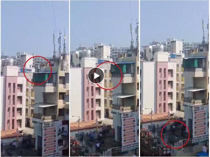 He jumped from the fourth floor, risking his life to be saved by the jawans | त्याने चौथ्या मजल्यावरून उडी मारली, पुढे जे घडलं ते पाहून सगळ्यांच्या डोळ्यात आनंदाश्रू तरळले!