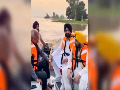 Controversial video of three Punjab ministers visiting flood-hit areas goes viral on social media | पुराचा आढावा घेण्यासाठी गेलो, गोवा ट्रिपबद्दल बोलत बसले; पंजाबच्या मंत्र्यांच्या व्हिडीओ व्हायरल Controversial video of three Punjab ministers visiting flood-hit areas goes viral on social media | पुराचा आढावा घेण्यासाठी गेलो, गोवा ट्रिपबद्दल बोलत बसले; पंजाबच्या मंत्र्यांच्या व्हिडीओ व्हायरल