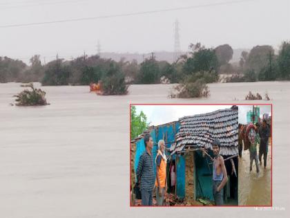 Heavy rains in Chandrapur district; Many villages were flooded, houses collapsed and life disrupted | चंद्रपूर जिल्ह्यात अतिवृष्टी; अनेक गावांना पुराचा वेढा, घरांची पडझड, जनजीवन विस्कळीत