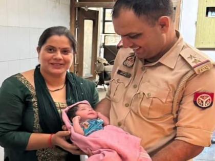 cop decides adopt baby girl found in bushes on durga ashtami initiates legal process | 'खाकी'तील बापमाणूस! झुडपात सापडली नवजात मुलगी; पोलीस अधिकारी घेणार दत्तक