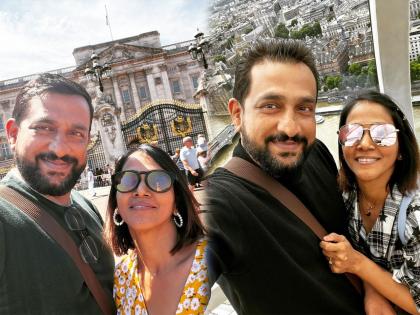 Marathi actor Prasad Oak enjoying vacation in London along with his wife Manjiri | महाराष्ट्राची हास्यजत्रामधून ब्रेक घेऊन प्रसाद ओकची लंडनवारी, पत्नी मंजिरीसोबतचे फोटो व्हायरल