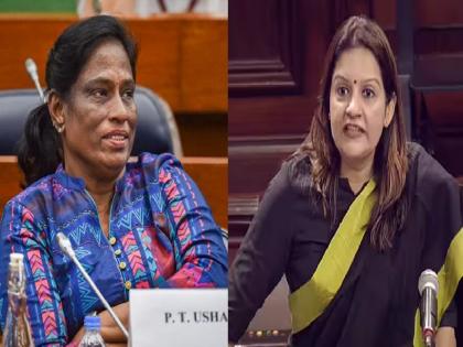 Priyanka Chaturvedi on Indian Olympic Association: dont you have any responsibility? Shiv Sena criticizes PT Usha in case of Vinesh Phogat | तुमची जबाबदारी नाही का? विनेश फोगाट प्रकरणावरुन शिवसेनेची पीटी उषांवर बोचरी टीका...