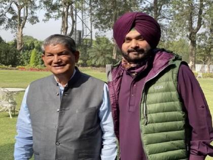 Charanjit Singh Channi was selected with the consent of Navjyot Singh Sidhu - Harish Rawat | नवज्योतसिंग सिद्धूंच्या सहमतीनेच चरणजीतसिंग चन्नी यांची निवड- हरीश रावत