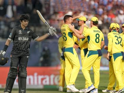 ICC ODI World Cup AUS vs NZ Live : Rachin Ravindra 116 ( 89), Daryl Mitchell ( 54) & James Neesham ( 58), AUSTRALIA WON THE MATCH BY JUST 5 RUNS | व्हॉट अ मॅच! ऑस्ट्रेलियाचा रोमहर्षक विजय, न्यूझीलंडच्या संघर्षाला मिळाली प्रेक्षकांची दाद