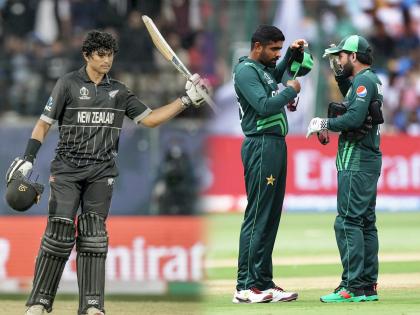 PAK vs NZ Live : Rachin Ravindra ( 108), Kane Williamson ( 95), Phillips - 41 (25), New Zealand 401/6 - their highest ever World Cup total in history. | पाकिस्तानचा स्वतःच्या पायावर 'धोंडा'; रचिन रवींद्रची फटकेबाजी अन् न्यूझीलंडची सर्वोत्तम धावसंख्या