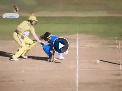 Radha Yadav brilliant fielding in the final match between India and Australia, video goes viral | CWG 2022:ऑस्ट्रेलियाविरूद्ध राधा यादवने फिल्डिंगमध्ये केली कमाल; ICC नेही ठोकला सलाम 