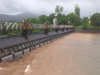 Radhanagari dam filled to 80 percent Kolhapur residents fear increased | राधानगरी धरण ८० टक्के भरले... कोल्हापूरकरांची धास्ती वाढली
