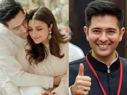 Raghav Chadha gets shy when ask about Parineet Chopra wedding | लग्न कधी आहे? पत्रकाराने प्रश्न विचारताच राघव चढ्ढा लाजले, म्हणाले…