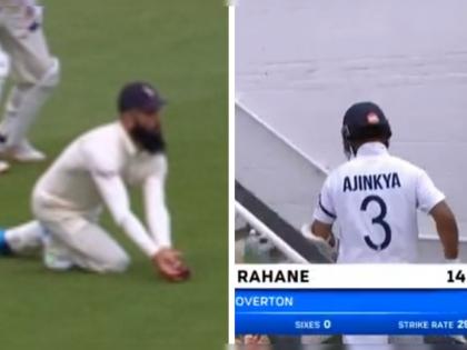 India vs England 4th test live : Out or Not Out?; Ajinkya Rahane fences it towards third slip and Moeen Ali takes a super catch low down | India vs England 4th test Live : Out or Not Out?; अजिंक्य रहाणे पुन्हा अपयशी, पण तो आऊट होता की नाही? Video 