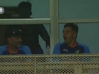 IND vs SA 4rth T20I Live Updates : Ishan Kishan goes for 27 in 26 balls. India now 3 down for 40 Rahul Dravid yawning, photo viral | IND vs SA 4rth T20I Live Updates : भारताचे तीन फलंदाज तंबूत परतले, संथ खेळ पाहुन राहुल द्रविडला आवरली नाही जांभई, Photo