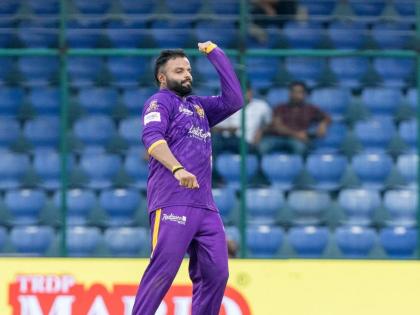 DPL 2025 South Delhi Superstarz vs New Delhi Tigers Rahul Chaudhary Take Hat Trick But Became Villain Know Why | DPL 2025 : "नायक नहीं खलनायक हूँ मैं..." या गोलंदाजानं हॅटट्रिक घेतली त्याच ओव्हरमध्ये मॅच घालवली