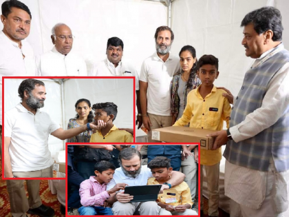 Strength to the dreams of little Sarvesh; Yesterday mentioned in Rahul Gandhi's speech, laptop in hand today | छोट्या सर्वेशच्या स्वप्नांना बळ; काल राहुल गांधींच्या भाषणात उल्लेख, आज हातात लॅपटॉप