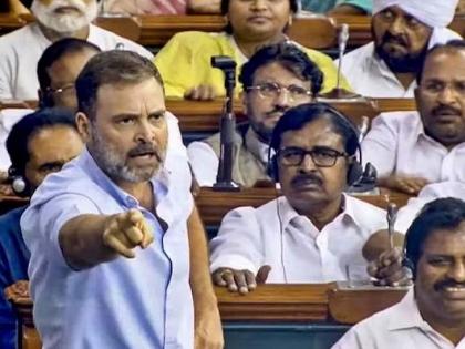 No Confidence motion: What happened in Parliament that made Rahul Gandhi give a flying kiss? Which sparked controversy | संसदेत असं काय घडलं की ज्यामुळे राहुल गांधींनी दिला फ्लाईंग किस? ज्यामुळे पेटलाय वाद