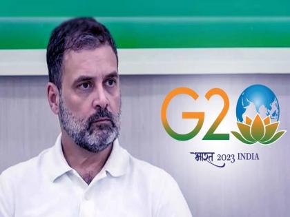  Rahul Gandhi has said that indian government is hiding India's poverty from the guests who came for the G-20  | जी-२० साठी आलेल्या पाहुण्यांपासून आपले सरकार भारतातील गरिबांना लपवत आहे - राहुल गांधी