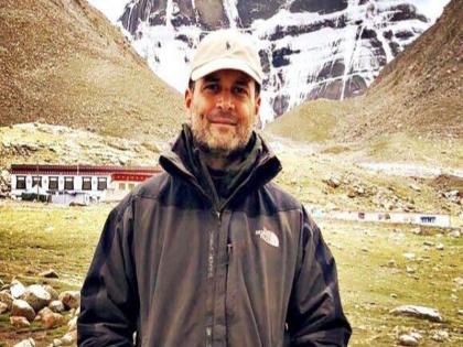 'Shiva is Universe'; Rahul Gandhi is 34 km away from Manasarovar | ‘शिव हेच ब्रह्मांड’; मानसरोवर यात्रेत राहुल गांधी चालले ३४ किमी