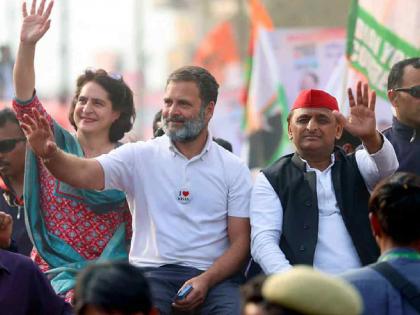 March from Mani Bhavan, Congress Guarantee Voice of India: Rahul Gandhi | मणिभवनपासून पदयात्रा, काँग्रेसची गॅरंटी हिंदुस्थानचा आवाज: राहुल गांधी