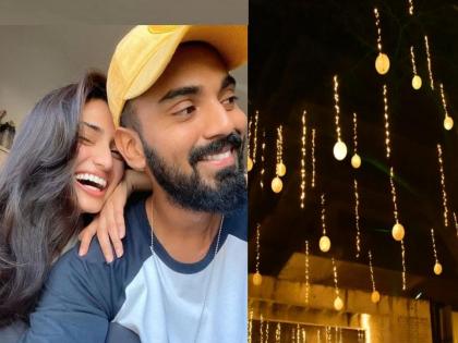 k l rahul and athiya shetty wedding preparation started rahul home in bandra lightened up | Athiya K L Rahul Wedding : अथिया आणि के एल राहुलच्या घरी लगीनघाई, विद्युत रोषणाईने सजलं राहुलचं घर