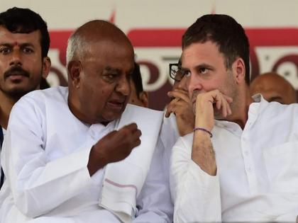 Former Prime Minister HD Deve Gowda on Congress, said Congress Should Set its House in Order First | HD Deve Gowda On Congress : ’देशात नेत्यांचा खजिना, काँग्रेसने आधी आपलं घर व्यवस्थित करावं'; माजी पंतप्रधानांचा काँग्रेसला चिमटा