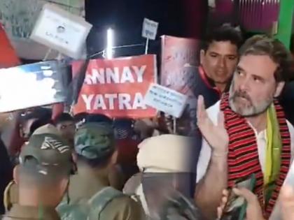 Opposed to Bharat Jodo Nyaya Yatra in Assam; 'Go Back Rahul Gandhi' slogans by perople | Video: आसाममध्ये भारत जोडो न्याय यात्रेला विरोध; 'Go Back राहुल गांधी' घोषणाबाजी