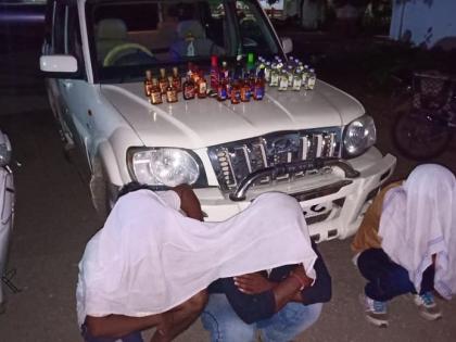 raid on illegal marketing of liquor | दारूची अवैधरीत्या विक्री करणाऱ्या ढाब्यांवर छापेमारी