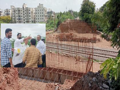 The work of Sangli's Chintamaninagar railway flyover has been stopped for the last month under railway dualisation | सांगलीकरांचा वनवास वाढणार..उड्डाणपुलाचे काम लांबणार