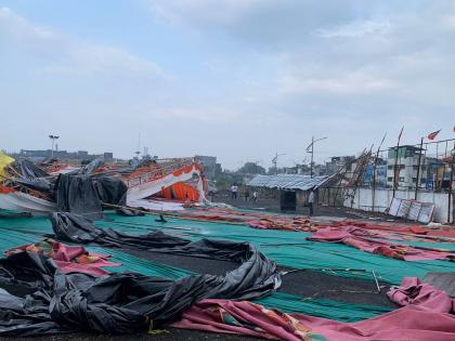 12 houses collapsed, 450 hectares affected; | १२ घरांची पडझड, ४५० हेक्टर बाधित; वादळासह अवकाळी,अमरावती तालुक्यात सर्वाधिक नुकसान