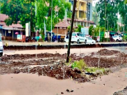 Heavy rain near dodamarg sindhudurg district Damage to crops | Sindhudurg: दोडामार्गला वळवाचा तीन तास तडाखा, शेतीपिकाचे नुकसान Heavy rain near dodamarg sindhudurg district Damage to crops | Sindhudurg: दोडामार्गला वळवाचा तीन तास तडाखा, शेतीपिकाचे नुकसान