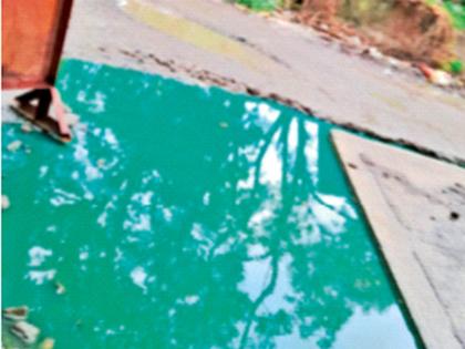 Green rain again in Dombivli? | डोंबिवलीत पुन्हा हिरवा पाऊस? Green rain again in Dombivli? | डोंबिवलीत पुन्हा हिरवा पाऊस?