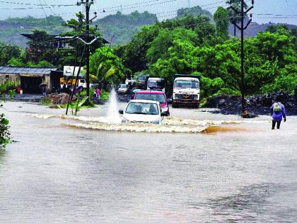 Due to heavy rain, eight colonies in Navi Mumbai are in danger | अतिवृष्टीमुळे नवी मुंबईतील आठ वसाहतींना धोका