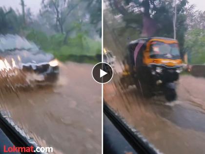 Pune Rain Heavy rains again in Pune, waterlogging on roads disrupts traffic | Pune Rain : पुण्यात पुन्हा पावसाचा जोर, रस्त्यांवर पाणी साचल्याने वाहतूक विस्कळीत