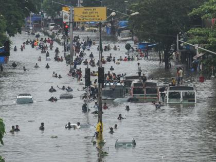 Clouds over Mumbai; another 2 days will heavy rain in mumbai | मुंबईवर ढगफुटी; आणखी दोन दिवस मुसळधार पावसाचे