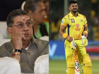 'A father can scold his son' - Suresh Raina reacts to CSK owner N Srinivasan's comments on him | वडिलांना मुलावर रागावण्याचा अधिकार; एन श्रीनिवासन यांच्या विधानावर सुरेश रैनाची प्रतिक्रिया