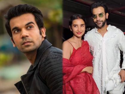 this is how rajkummar rao react when-photographers called patralekhaa bhabhi ji watch video | फोटोग्राफरने पत्रलेखाला म्हटलं 'भाभाजी'; राजकुमारने दिली भन्नाट रिअ‍ॅक्शन