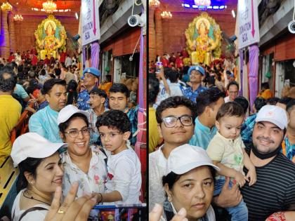 Autistic students from Mumbai Thane and Navi Mumbai took blessings and darshan of the Lalbaugcha Raja | स्वमग्न (ऑटिस्टिक) विद्यार्थ्यांनी घेतले लालबागच्या राजाचे दर्शन!