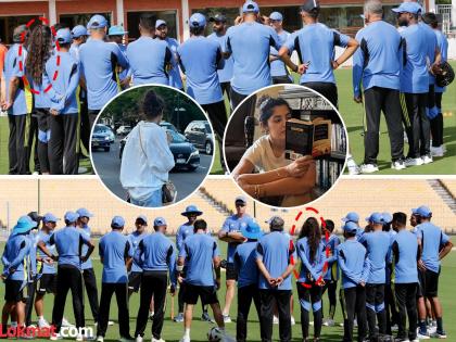 कोण आहे टीम इंडियाच्या घोळक्यात दिसलेली ती कुरळ्या केसांची तरुणी? इथं पाहा फोटो