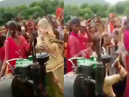 Video You have never seen such a death Woman stuck in generator while dancing | Video : असा मृत्यू तुम्ही कधीच पाहिला नसेल...! डान्स करताना जनरेटरमध्ये अडकली महिला, डोकं फुटलं अन्...