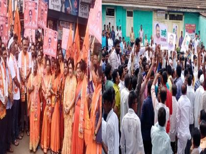 Minister Yadravkar activists took to the streets in support while Shiv Sainiks took to the streets | Rajendra Patil: मंत्री यड्रावकरांच्या समर्थनात-विरोधात मोर्चा, पोलिसांसोबत झटापट; वातावरण तणावपुर्ण