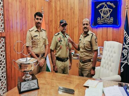 Bronze Medal to Poh Ramesh Kuthe in Indian Police Duty Meet | भारतीय पोलीस कर्तव्य मेळाव्यात रमेश कुथे यांना कास्य पदक