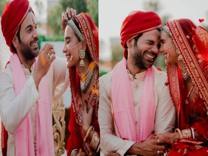 actor rajkumar rao and patralekhaa get married in royal resort of chandigarh | अखेर थाटात पार पडला राजकुमार-पत्रलेखाचा लग्नसोहळा; फोटो आले समोर