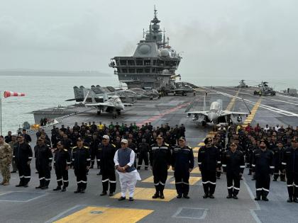 Operation Sindoor: '...then Pakistan would have been divided into 4 parts', Defence Minister Rajnath Singh's direct warning to Pakistan from INS Vikrant | '...तर पाकिस्तानचे 4 तुकडे झाले असते', राजनाथ सिंह यांचा INS विक्रांतवरुन मोठा खुलासा Operation Sindoor: '...then Pakistan would have been divided into 4 parts', Defence Minister Rajnath Singh's direct warning to Pakistan from INS Vikrant | '...तर पाकिस्तानचे 4 तुकडे झाले असते', राजनाथ सिंह यांचा INS विक्रांतवरुन मोठा खुलासा