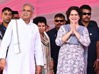 Chhattisgarh Govt Helping Women Cope With Inflation: Priyanka Gandhi | छत्तीसगड सरकारमुळे महिलांना महागाईचा सामना करण्यास मदत: प्रियांका गांधी